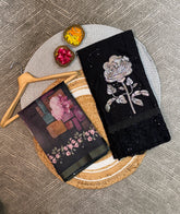 Black premium Embroidery Unstitched suit for Navratri
